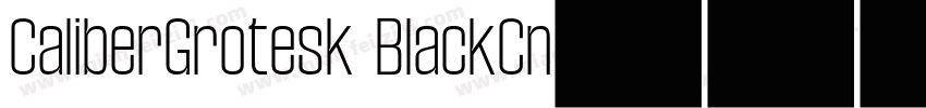 CaliberGrotesk BlackCn字体转换